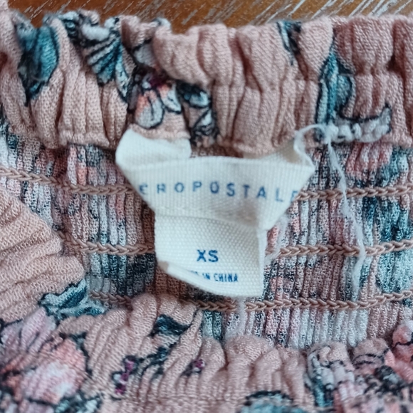 Aeropostale Light Pink Floral Midi Dress - Picture 5 of 6